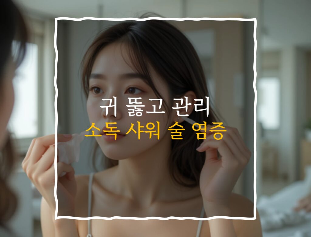 귀 뚫고 관리 카드