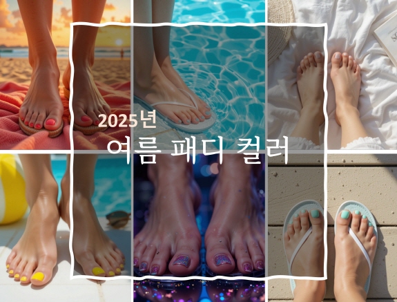 2025 여름 페디큐어 컬러