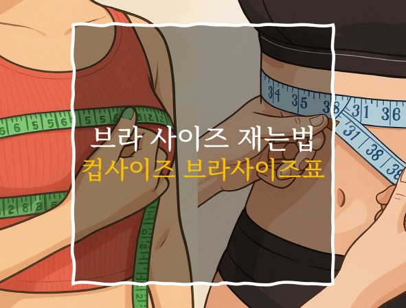 브라 사이즈 재는법