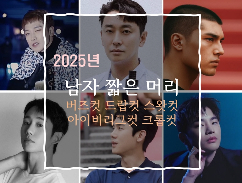 2025 남자 짧은 헤어 트렌드