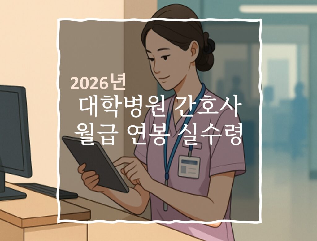 2026년 대학병원 간호사 연봉