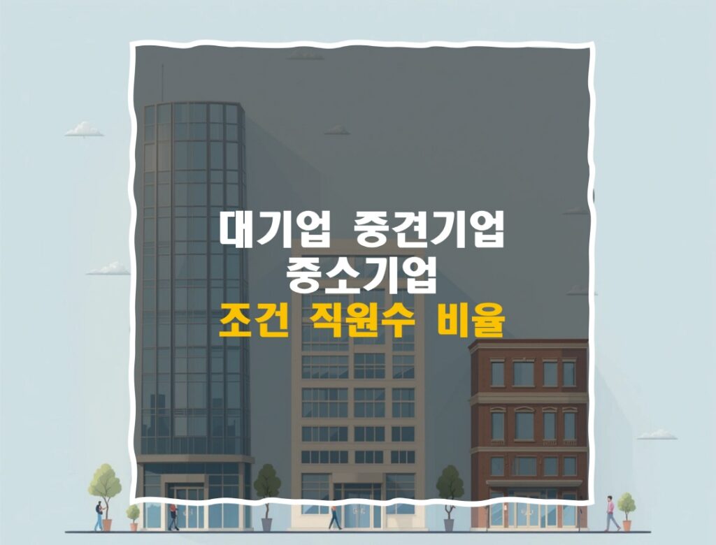 대기업 중견기업 중소기업 비율