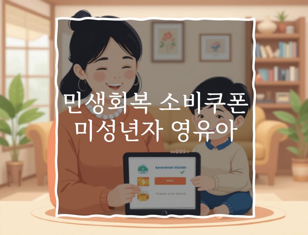전국민 소비쿠폰 미성년자